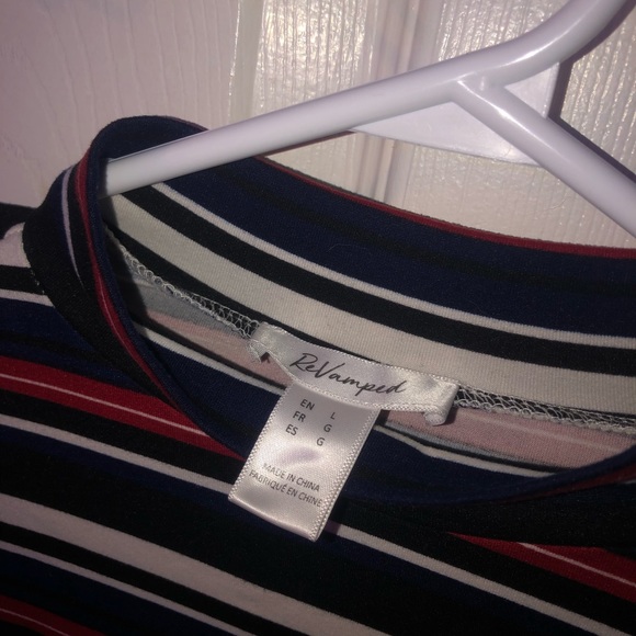 Long sleeve striped crop top - Picture 3 of 3